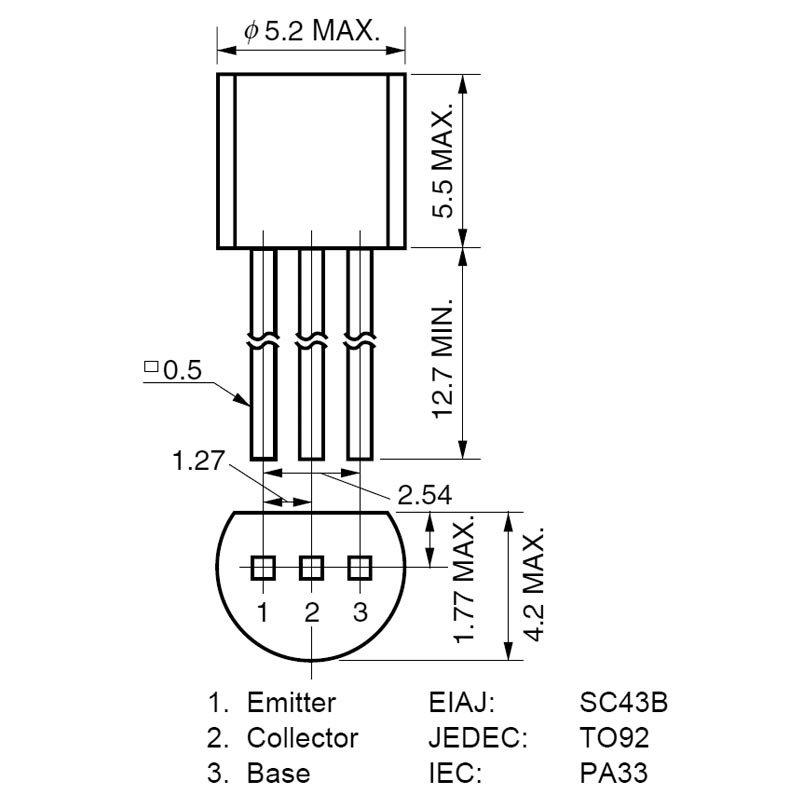 2sc945_pinout