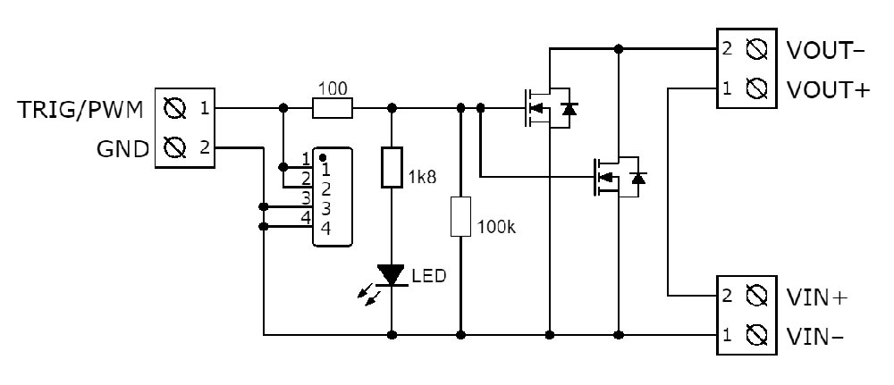 Схема электрическая принципиальная модуля D4184 15А 400Вт